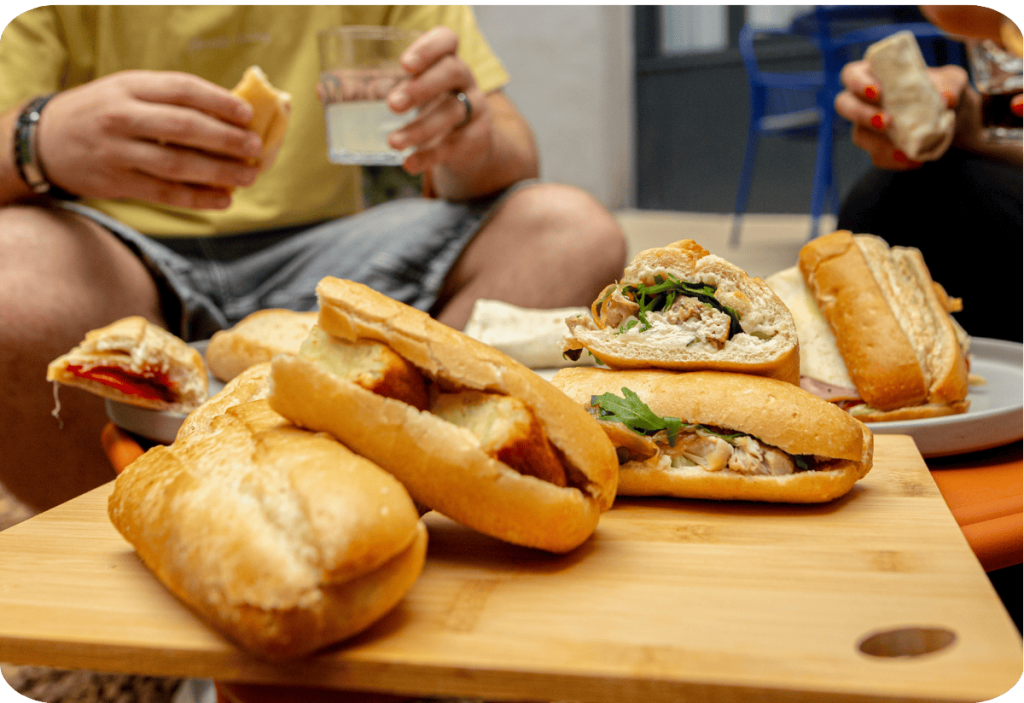 Servicio de Sandwiches para grupos en Valencia Catering